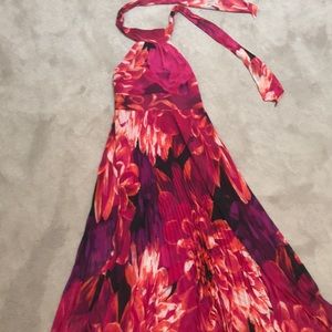 Eliza J Pleated Floral Dress